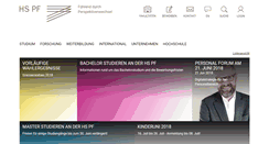Desktop Screenshot of hs-pforzheim.de